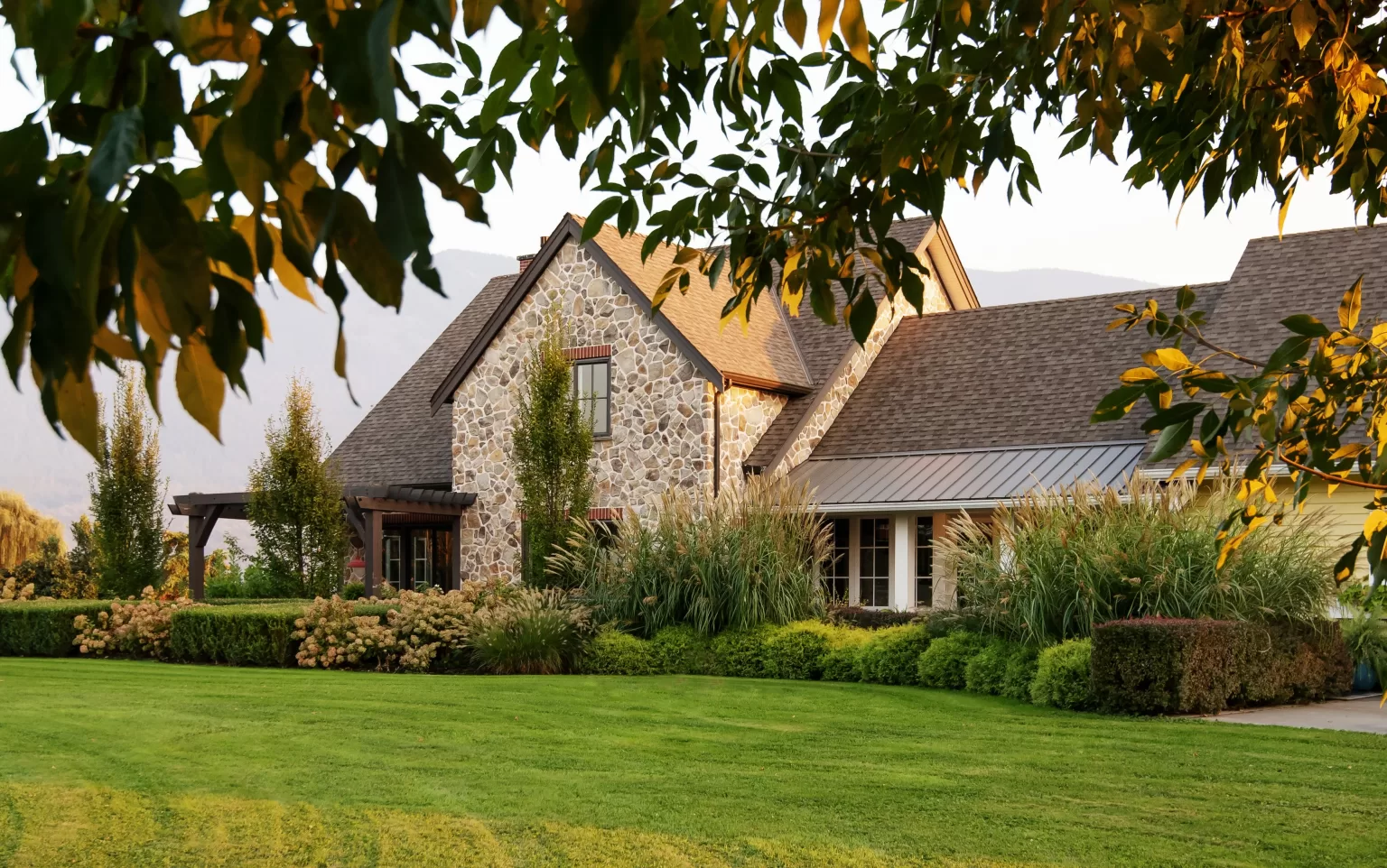 stone farmhouse exterior